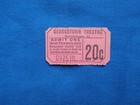 Vintage Georgetown Theatre 20 Cent Tickets  strip Of 4  Drive-in Movie cinema Il