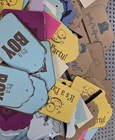 Announcement Gift Tags Some With String Mixed Stamped Designs Baby Shower