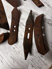 Lot Of  8  Antique Cultivator Plow Point Sweep Rusty