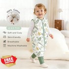 Chilsuessy Toddler Sleep Sack Green Leaf M 2-3t 0 5 Tog