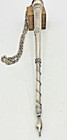Vintage Large Sterling Silver Filigree Judaica Hand Torah Pointer Yad   Chain