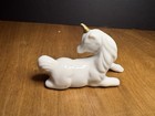 Vintage 1980   s White Porcelain Unicorn Figurine By Enesco 
