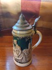 Vintage German Lidded Beer Stein 