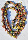 Australian Aboriginal Indigenous Hand Painted Gum Nut Gumnut Seed Pod Necklace