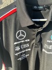 Mercedes-benz Amg Petronas F1 Team Polo Black Racing Formula 1 Size Large