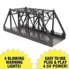 Menards   O Scale 24  Dual Track Train Bridge W  Lights