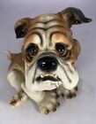 English Bulldog Resin Figurine Sculpture Puppy Dog Lifelike 7  Vintage 1980   s