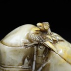 Chinese Natural Shoushan Stone Hand-carved Exquisite Bamboo Seals 6417