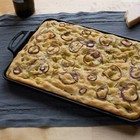 Lodge Cast Iron Baking Pan Dual Handles Seasoned 15 5 X 10 5