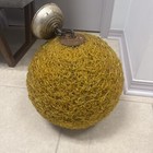 Vintage Spaghetti Lamp Orange Mcm Hanging Swag Light Lamp Long Chain   Cord