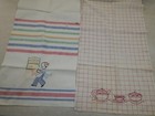 Lot 4 Vintage Embroidered Kitchen Hand Towels - Startex