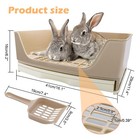 Large Rabbit Litter Box Toilet potty Trainer Corner Bedding With Drawer Large   