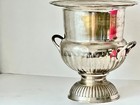 Elegant Shabby Chic Silver Plated Large Champagne Bucket England C 1960 s