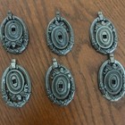 Lot Of 47 Vintage antique Heavy 2 Pc Handel Pulls Drawer Cabinet Hardware Nos