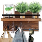 Ourwarm Mail Key Holder For Wall Decorative  Wooden Mail Organizer Wall Mount