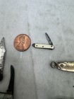 Lot Of 13  Vintage Mini Miniature Keychain Pocket Knife Knives Small