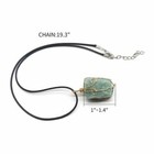 Natural Gem Stone Chakra Necklace Quartz Reiki Crystal Healing Point Cut Pendant