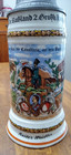 German Regimental Lidded Beer Stein Ornate Lithopane Collectible