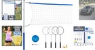 All-inclusive Volleyball And Badminton Set     20 Ft Net  Rackets   More