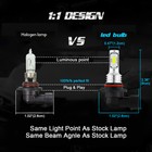 Combo Led Headlight High Low Beam   Fog Light Bulbs 6pcs 6000k Kits High Power