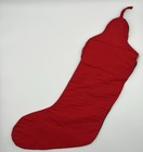 Vtg Needlepoint Xmas Stocking Santa  animals lamb lion deer rabbit bear wolf 22   