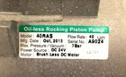 G m Tech 40ras Oil-less Rocking Piston Pump 24vdc Brushless Motor 40lpm 7 Bar