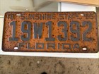 Vintage 1955 Florida License Plate Tag Original Barn Find Brevard County