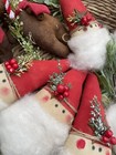 Primitive Santa Claus Ornie  Handmade Santa Claus  Primitive Christmas Decor 