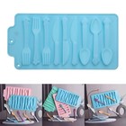 Fork Spoon Silicone Mold Chocolate Cake Mold Vegetable Candy Dessert Mold