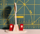 Vintage Texaco Gas Station Pump Island Sign Plastic Toy Car Display Accessory