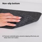 Deltahub - Minimalistic Felt Desk Protective Pad  18  X 32   Light Grey
