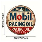 Mobil Racing Motor Oil Vintage Style Metal Sign  Garage Gas Oil