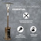 Four Seasons Courtyard 40 000 Btu Steel Outdoor Patio Heater  Bronze Finish