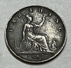 1867 British Farthing In Very Good Condition