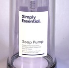 Bed Bath  beyond Chrome Soap Pump Clear Holder Kitchen bathroom Liquid Dispenser