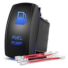 Fuel Pump Rocker Switch With Jumper Wires Set 5 Pin Laser Blue Fuel Pump
