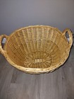 Woven Oval Wicker Basket With Handles 10  X 15  