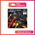 Preciva Ferrule Crimping Tool Kit - Awg 28-5 Hexagonal Ferrule Crimper With Auto