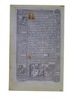 Printed Book Of Hours Leaf Illuminated Miniature Martyrdom Of Saint John C 1509