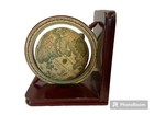 Vintage Old World Wood Desktop Zona Globe 