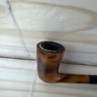 Vintage Tobacco Pipe Made In Belgium  203 Lined Yellow Black