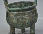 7 6  Ancient Chinese Bronze Ware Dynasty 3 Leg Incense Burner