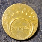 War Of 1812   Pre Civil War Era Regiment Of Riflemen Button Alberts  Rf-12-a