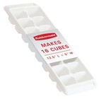  4 Pack  Rubbermaid   Quick Release Ice Cube Tray  Plastic  White  Rectangular