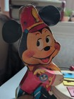 Disney Mickey Mouse Zilo Wood Pull Toy  714 Fisher Price No Plastic Pull