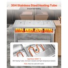 4-pan Commercial Food Warmer Steam Table With Independent Temperature Control