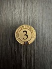 Three Year Service Pin With Gemstone  3 4 Inch 