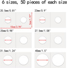 300 Pcs Cardboard Coin Flips  6 Assorted Sizes 2  X 2  Pockets Coin Holders For