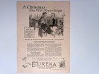 1925 Antique Print Ad Eureka Vacuum Cleaner Christmas Good Housekeeping Dec