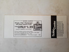 U2 Unforgettable Fire Tour Unused Ticket Landover  Md 04 08 1985